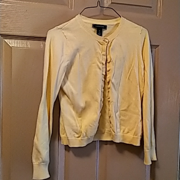 Lands' End Other - Lands End girls cardigan sweater yellow 7/8.
